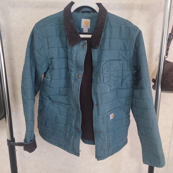 Carhartt Womens Blue Quilted Jacket Size M - Picture 6 of 15